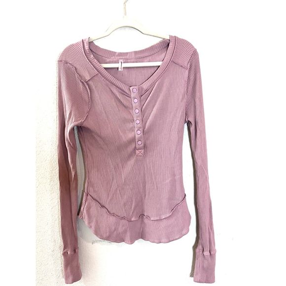 Free People Movement Rally Layering Henley in Lavender Size XS - Picture 1 of 9